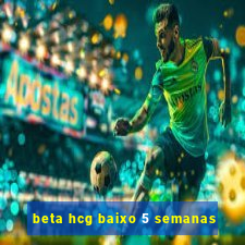 beta hcg baixo 5 semanas